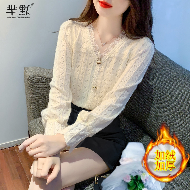 เสื้อลูกไม้ เสื้อเชิ้ตแขนยาว