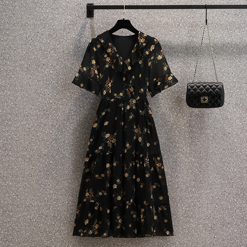 เดรสแขนสั้น มีไซส์ L-4XLอก 38-47 นิ้ว ใส่ได้ทั้งสาวหุ่นดีน่ารักจนถึงสาวอวบพลัสไซส์ จัดส่งฟรี! ทักแชทสั่งซื้อ