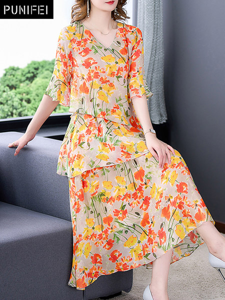 เดรสวัยผู้ใหญ่40-60ปี เดรสคุณแม่ ชุดเดรสทำงานวัยผู้ใหญ่ แบรนด์ MAMA DRESS