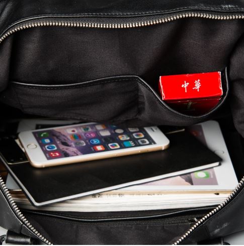 กระเป๋าใส่เอกสาร หนังเรียบ ใบใหญ่ กระเป๋าเดินทาง ใส่เอกสาร ใส่เสื้อผ้า notebook ได้หมด แบบเก๋ s179371