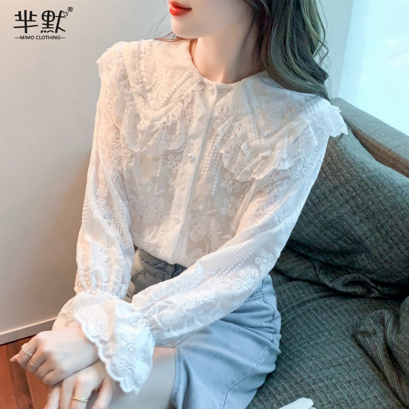 เสื้อลูกไม้ เสื้อเชิ้ตแขนยาว