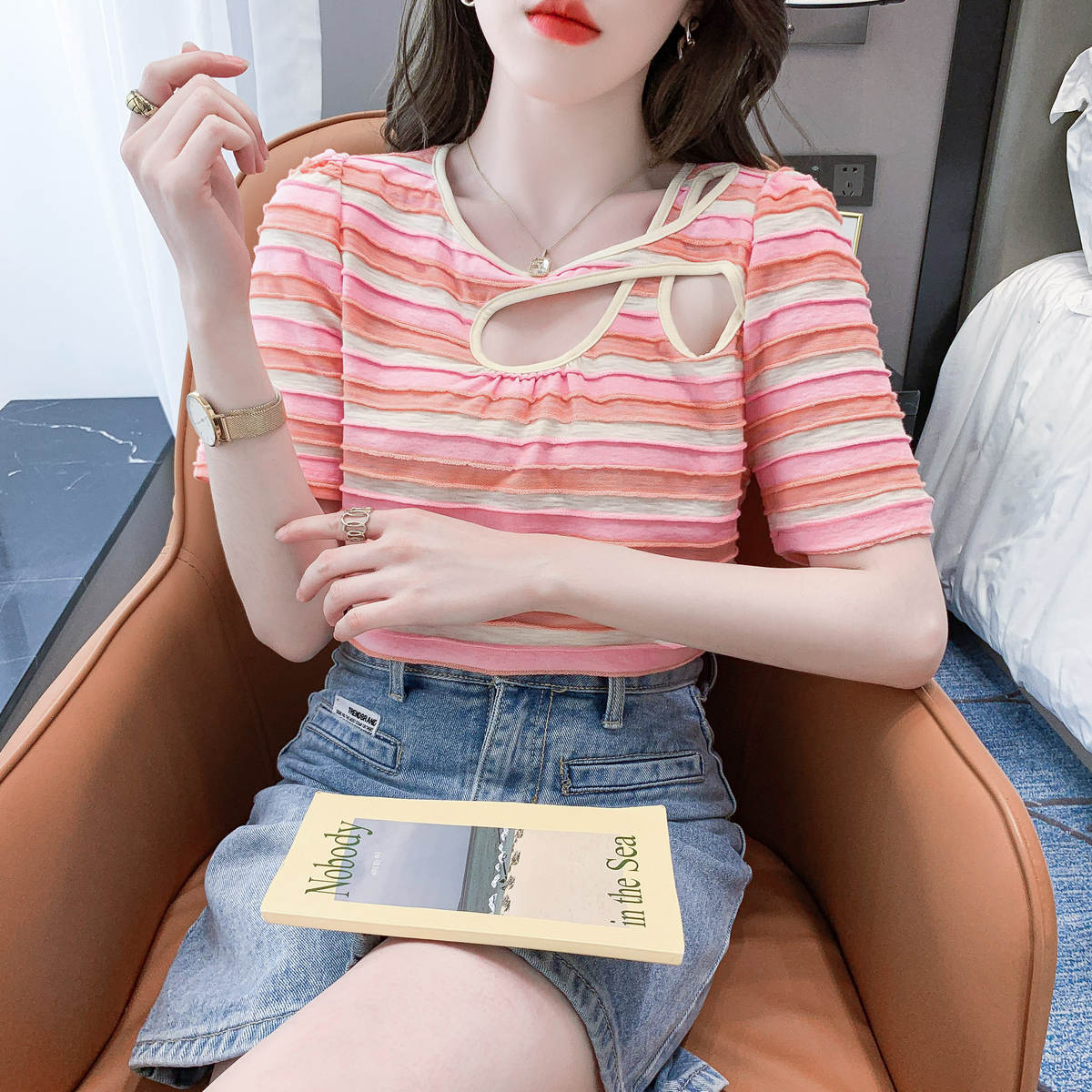 เสื้อยืดวัยรุ่นน่ารักๆ เสื้อวัยรุ่นแขนสั้น เสื้อผ้าวัยรุ่นเกาหลี แบรนด์ Wiyike