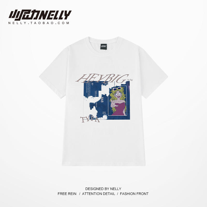 เสื้อยืดคอกลม ผู้ชาย เสื้อยืดผู้ชายเกาหลี เสื้อยืดเกาหลี แบรนด์ NELLY
