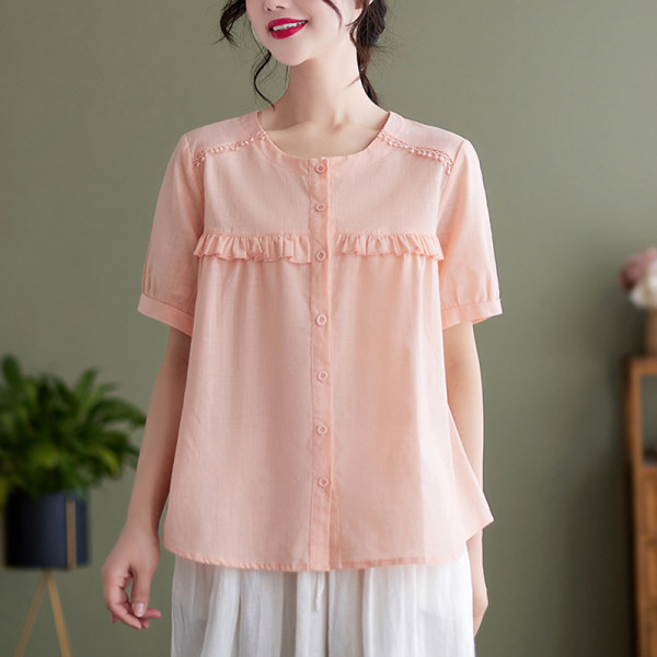เสื้อลินิน แบบเสื้อสวยๆ เสื้อผ้าฝ้ายลินิน เสื้อเชิ้ตผ้าลินิน BY LININ