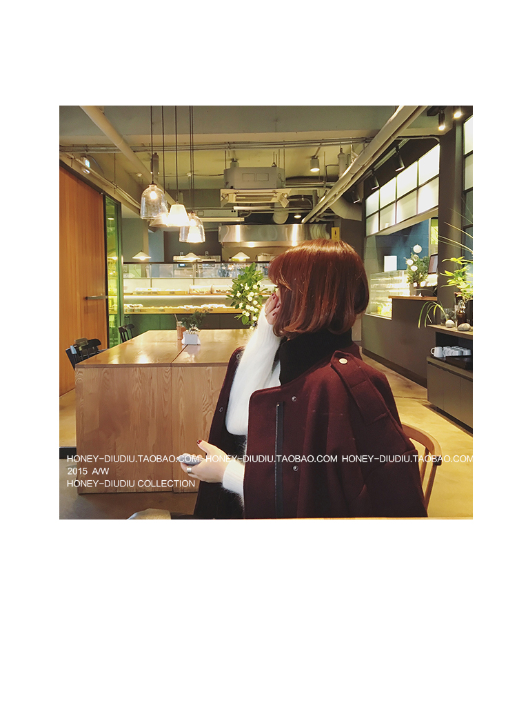 เสื้อโค้ทกันหนาว ทรงยาวโคล่ง ผ้าวูลเนื้อละเอียด บุซับในกันลม งานดีค่าา พร้อมส่ง สีเลือดหมูเข้ม