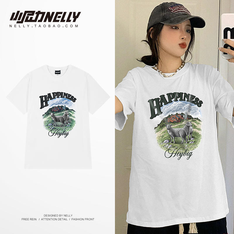 เสื้อยืดคอกลม ผู้ชาย เสื้อยืดผู้ชายเกาหลี เสื้อยืดเกาหลี แบรนด์ NELLY