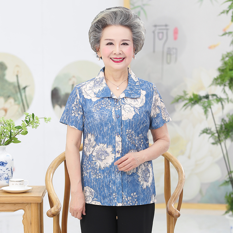 เสื้อคุณยาย เสื้อผู้วัยอายุ60-70ปี มีขนาด L-4XL(อกประมาณ35-45นิ้ว)