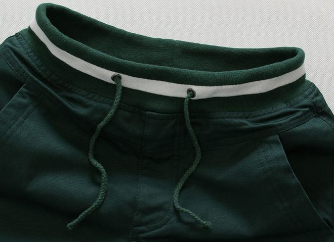 กางเกงขาสั้นผู้ชาย กางเกงขาสามส่วน กางเกงแฟชั่น สีเขียวเข้ม กางเกงผู้ชาย แบบยางยืด ใส่เที่ยว ใส่อยู่บ้าน แบบสวย มีสไตล์ ดูดีมากค่ะ 641470_6