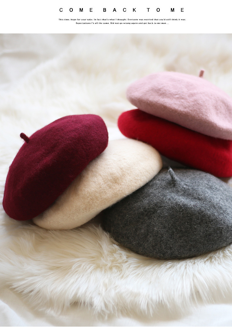 Beret Hat หมวกเบเรต์ พร้อมส่ง ดูดีมีระดับได้ในทุกโอกาส มีเชือกปรับระดังให้เข้ากับศีระษะได้