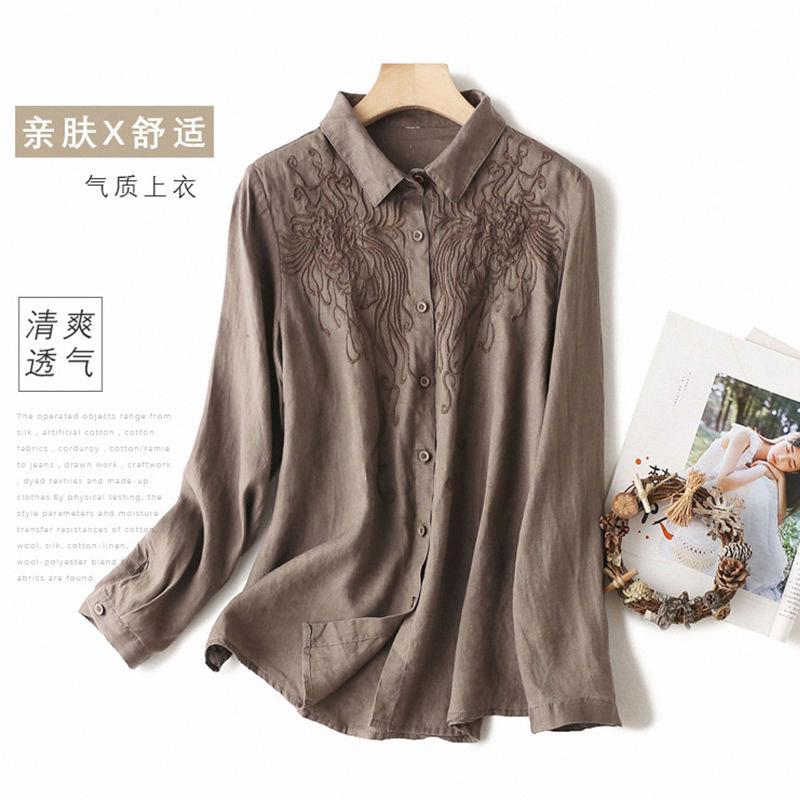 เสื้อลินิน เสื้อผ้าฝ้ายลินิน เสื้อเชิ้ตผ้าลินิน BY Zimo
