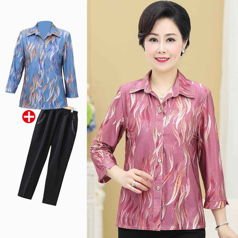 เสื้อคุณยาย เสื้อผู้วัยอายุ60-70ปี เสื้ออาม่า เสื้อผู้สูงอายุ