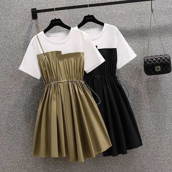 เดรสคนอ้วน เดรสสาวอวบ ชุดเดรสคนอ้วนวัยรุ่น BY PLUS SIZE Girl