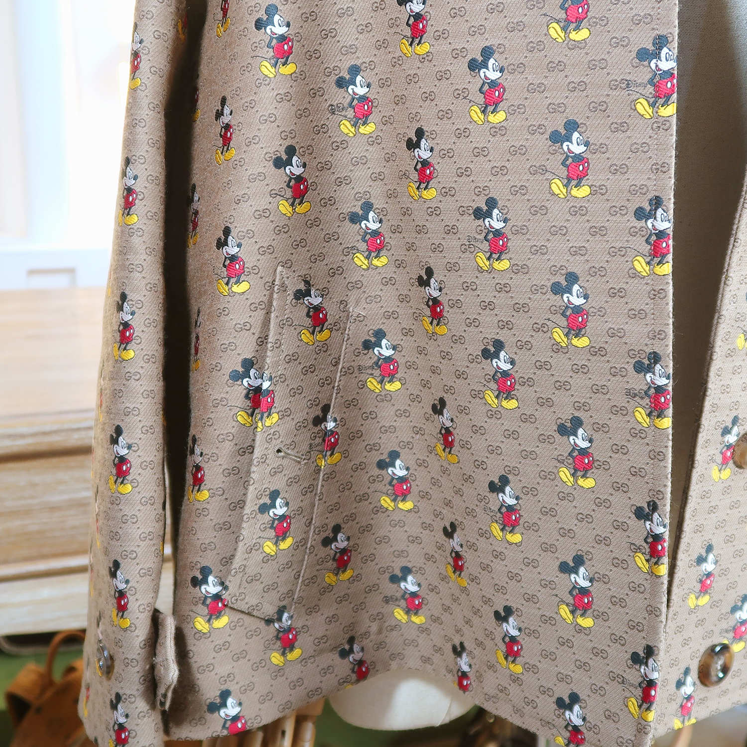 Gucci X Disney GG/Mickey Mouse Oversized Jacket Size 42