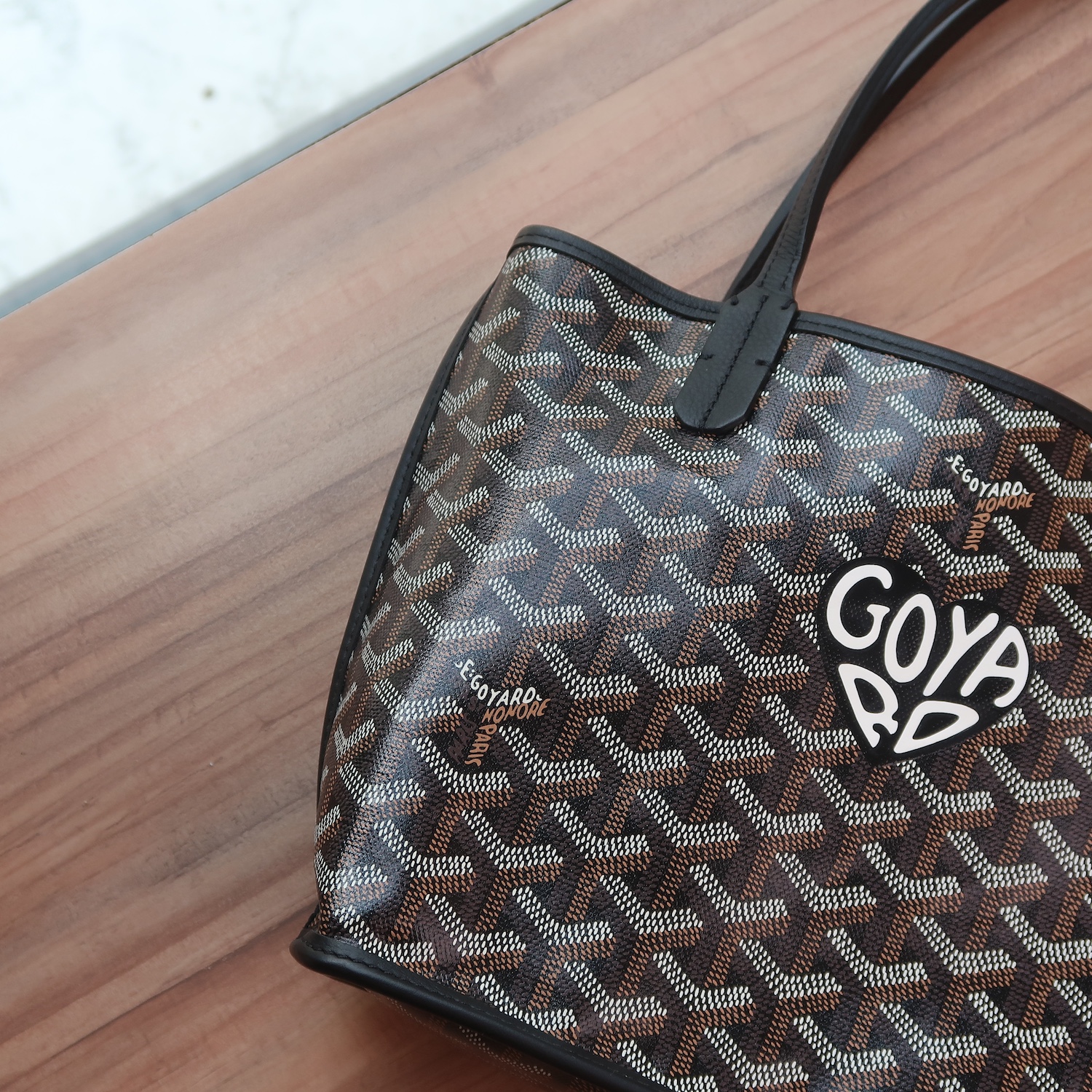 Goyard Black Monogram Heart Anjou Mini Bag (Full Set 2024)