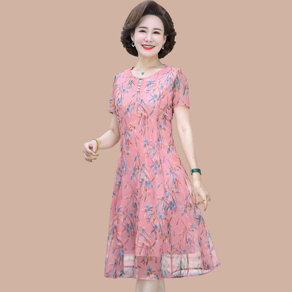 เดรสวัยผู้ใหญ่40-60ปี เดรสคุณแม่ ชุดเดรสทำงานวัยผู้ใหญ่ แบรนด์ MAMA DRESS