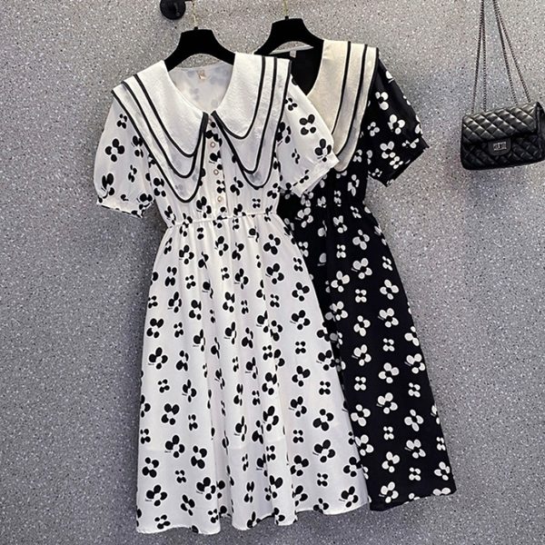 เดรสคนอ้วน เดรสสาวอวบ ชุดเดรสคนอ้วนวัยรุ่น BY PLUS SIZE Girl