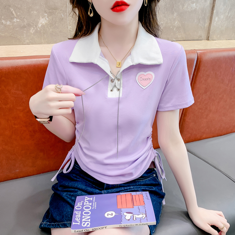 เสื้อผ้าวัยรุ่นเกาหลี เสื้อยืดวัยรุ่นผู้หญิง มีขนาด S M L XL