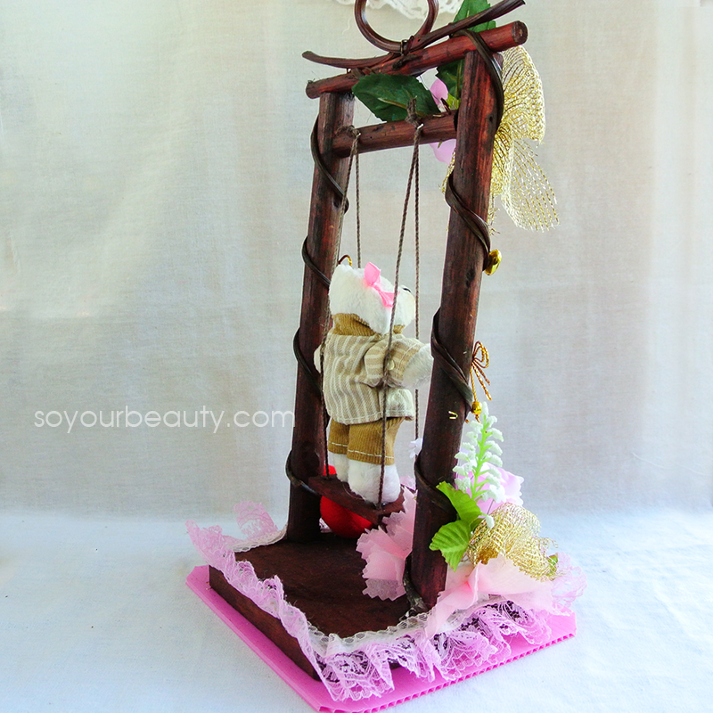 ของขวัญวันวาเลนไทน์ตุ๊กตาหมีชิงช้า I LOVE YOU