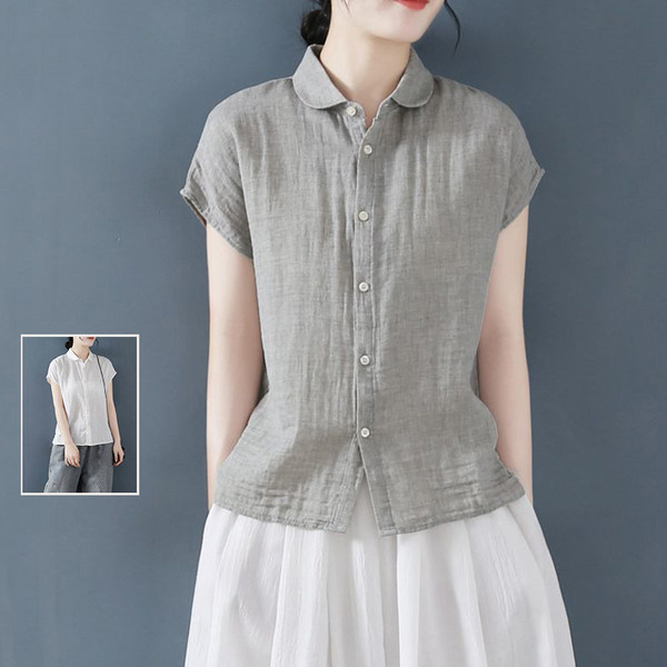 เสื้อลินิน เสื้อผ้าฝ้ายลินิน เสื้อเชิ้ตผ้าลินิน