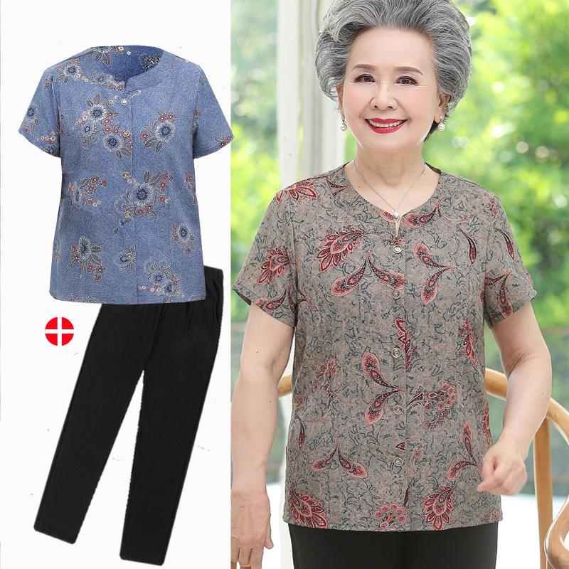 เสื้อคุณยาย เสื้อผู้วัยอายุ60-70ปี เสื้ออาม่า เสื้อผู้สูงอายุ