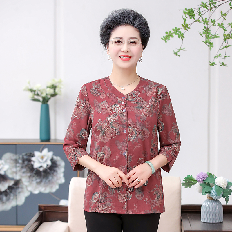 เสื้อคุณยาย เสื้อผู้วัยอายุ60-70ปี มีขนาด L-4XL(อกประมาณ35-45นิ้ว)