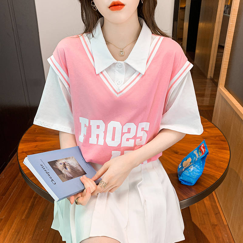 เสื้อยืดวัยรุ่นน่ารักๆ เสื้อวัยรุ่นแขนสั้น เสื้อผ้าวัยรุ่นเกาหลี แบรนด์ Wiyike