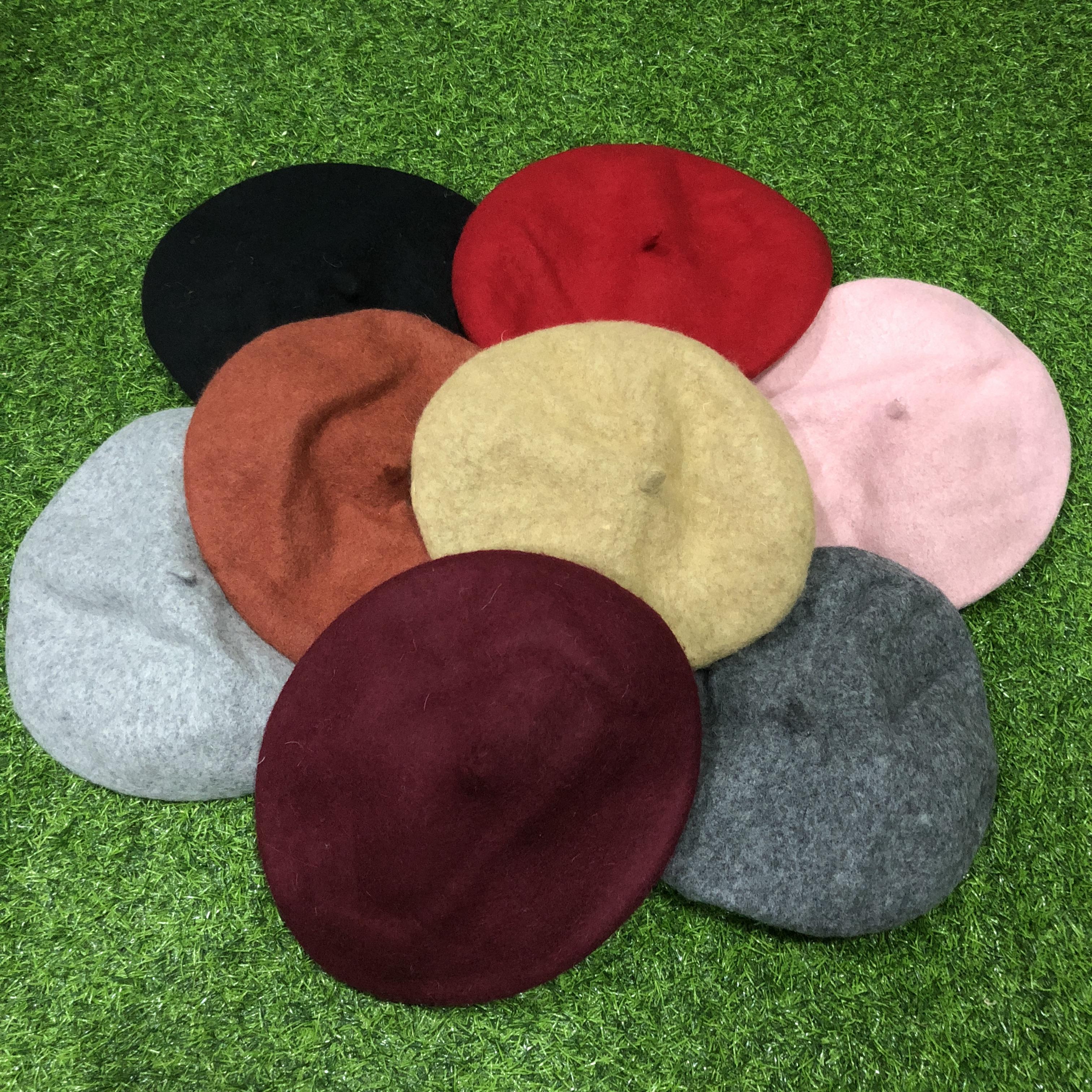 Beret Hat หมวกเบเรต์ พร้อมส่ง ดูดีมีระดับได้ในทุกโอกาส มีเชือกปรับระดังให้เข้ากับศีระษะได้