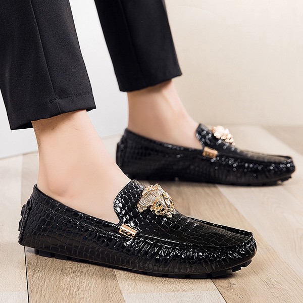 รองเท้าหนังผู้ชาย มีไซส์39-44 รองเท้าโลฟเฟอร์ชาย Slip-On Shoes