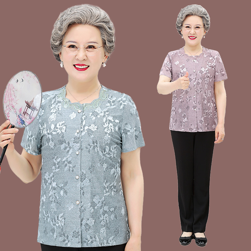 เสื้อคุณยาย เสื้อผู้วัยอายุ60-70ปี มีขนาด L-4XL(อกประมาณ35-45นิ้ว)