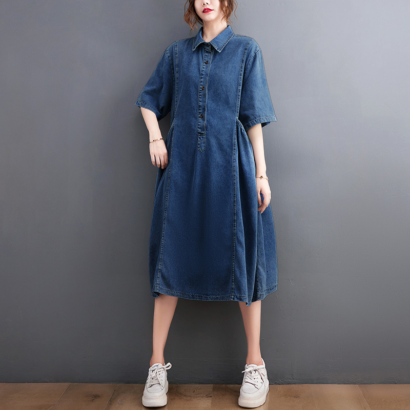 เสื้อลินินคนอ้วน เสื้อทีเชิ้ตคนอ้วนผู้หญิง เสื้อทีเชิ้ตตัวใหญ่ By Literary Plus size
