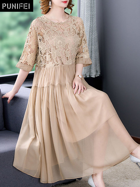 เดรสวัยผู้ใหญ่40-60ปี เดรสคุณแม่ ชุดเดรสทำงานวัยผู้ใหญ่ แบรนด์ MAMA DRESS