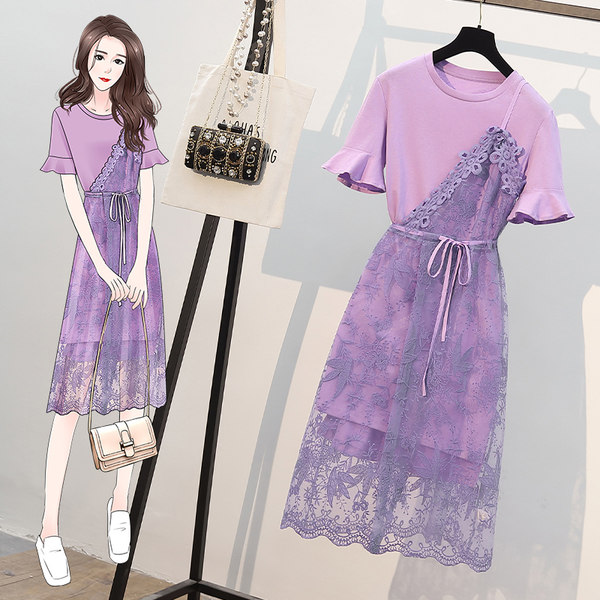 เดรสคนอ้วน เดรสสาวอวบ ชุดเดรสคนอ้วนวัยรุ่น BY PLUS SIZE Girl