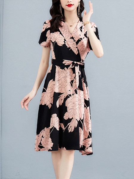 เดรสวัยผู้ใหญ่40-60ปี เดรสคุณแม่ ชุดเดรสทำงานวัยผู้ใหญ่ แบรนด์ MAMA DRESS