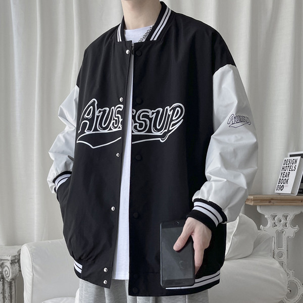 เสื้อแจ็คเก็ตเบสบอล เสื้อคลุม เสื้อแขนยาวสไตล์เกาหลี