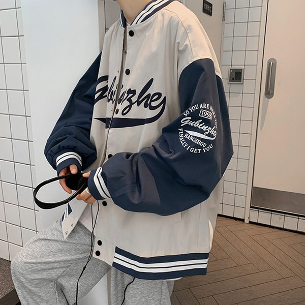 เสื้อแจ็คเก็ตเบสบอล เสื้อคลุม เสื้อแขนยาวสไตล์เกาหลี