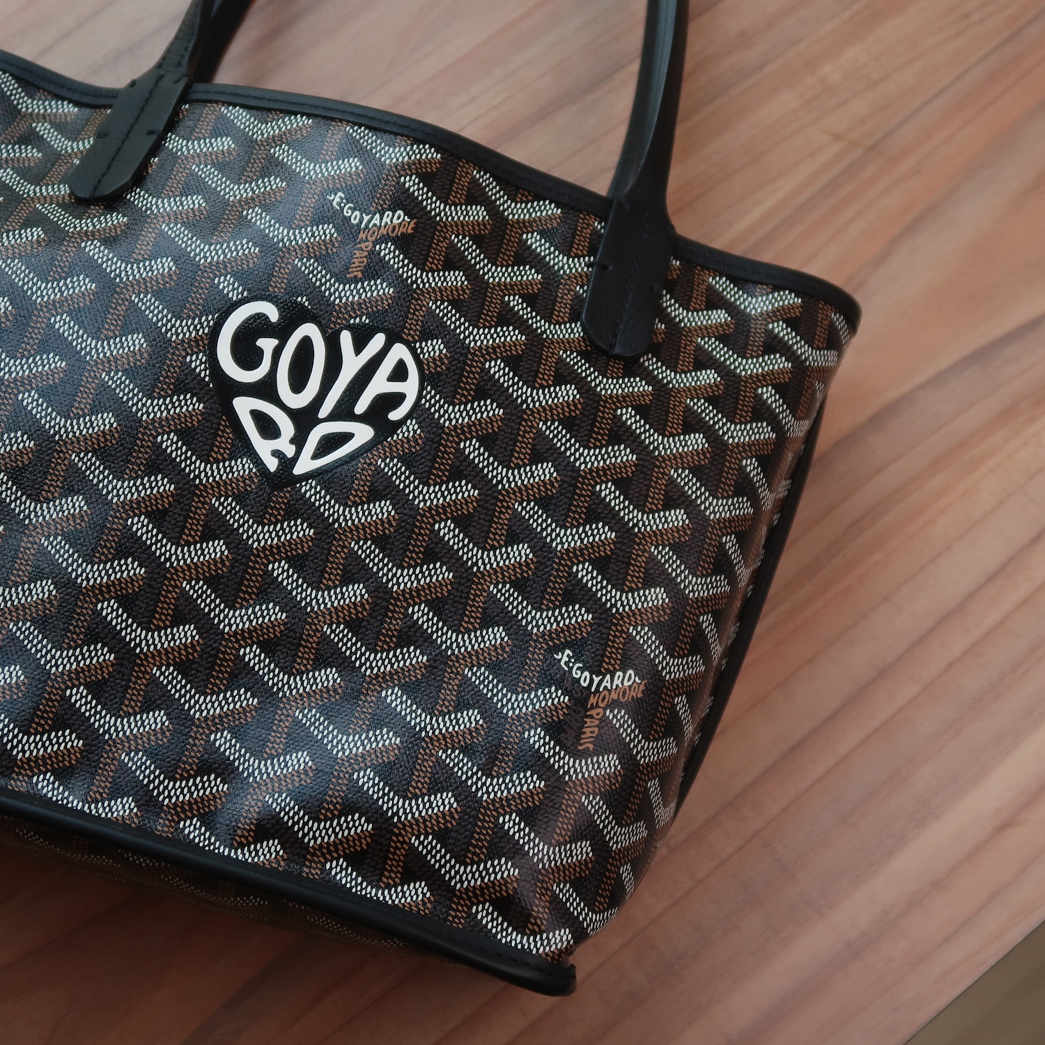 Goyard Black Monogram Heart Anjou Mini Bag (Full Set 2024)