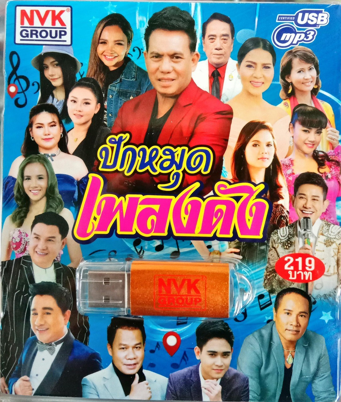 USB แฟลชไดร์ฟเพลง ปักหมุดเพลงดัง (NVK)