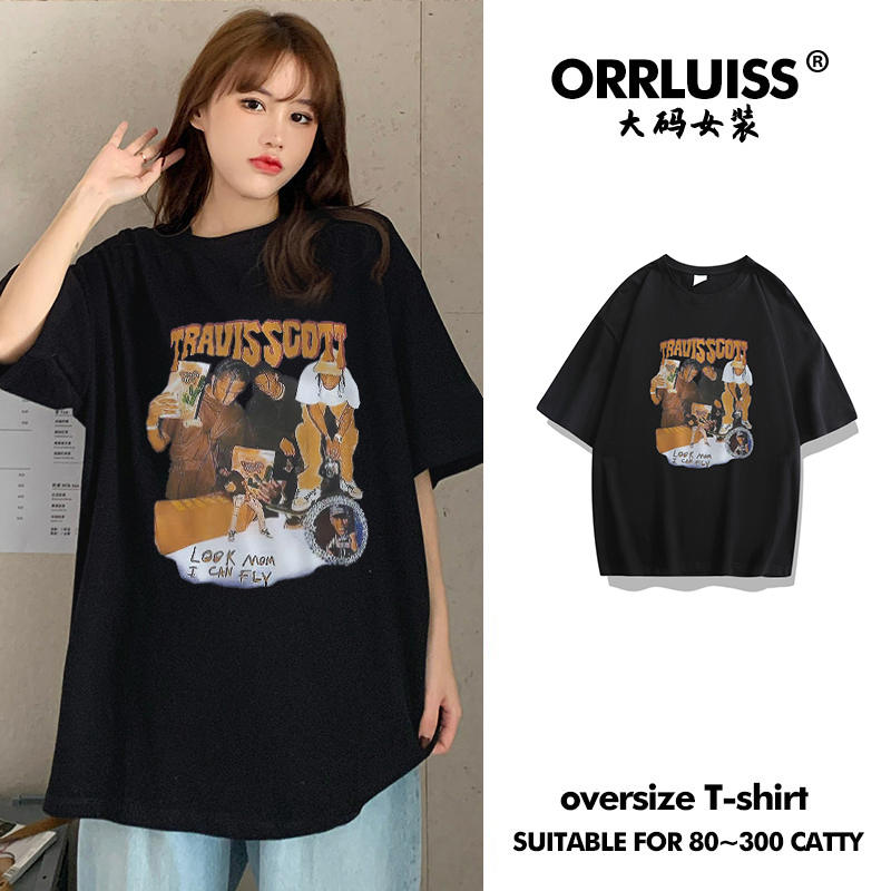 เสื้อโอเวอร์ไซส์เกาหลี เสื้อยืดพลัสไซส์ เสื้อยืดคนอ้วน เสื้อยืดโอเวอร์ไซส์ผู้หญิง