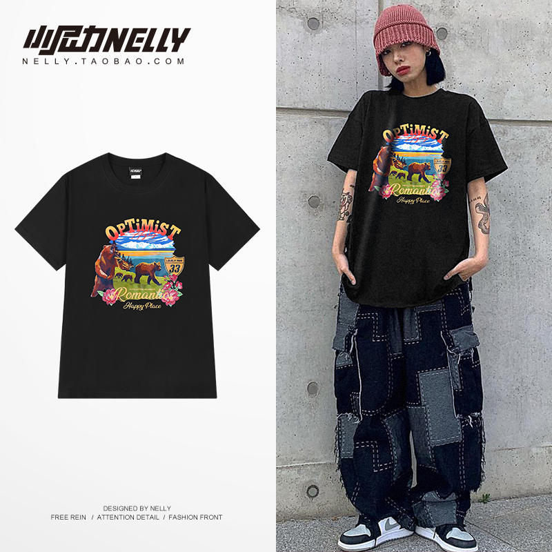เสื้อยืดคอกลม ผู้ชาย เสื้อยืดผู้ชายเกาหลี เสื้อยืดเกาหลี แบรนด์ NELLY