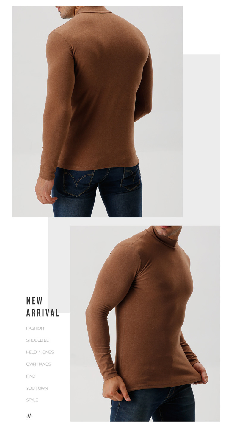 HEATTECH (ฮีทเทคชาย คอตั้ง) เสื้อแขนยาวเนื้อดี ใส่กันหนาว/เพิ่มความอุ่น ผ้าเนื้อแน่นนุ่ม ยืดได้เยอะ