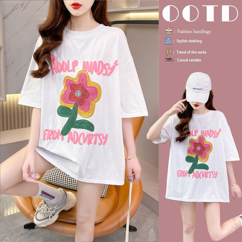 เสื้อยืดคนอ้วนแบบโอเวอร์ไซส์แบบ ulzzang fashion สนใจทักแชท
