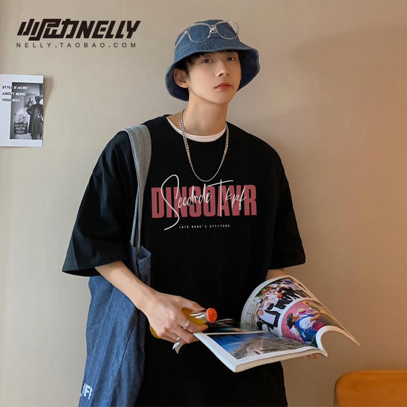 เสื้อยืดคอกลม ผู้ชาย เสื้อยืดผู้ชายเกาหลี เสื้อยืดเกาหลี แบรนด์ NELLY