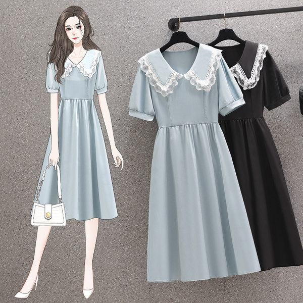 เดรสคนอ้วน เดรสสาวอวบ ชุดเดรสคนอ้วนวัยรุ่น BY PLUS SIZE Girl