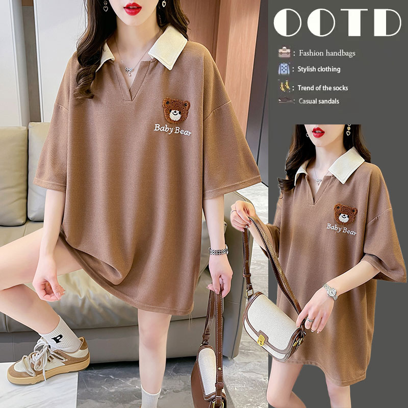 เสื้อยืดคนอ้วนแบบโอเวอร์ไซส์แบบ ulzzang fashion สนใจทักแชท