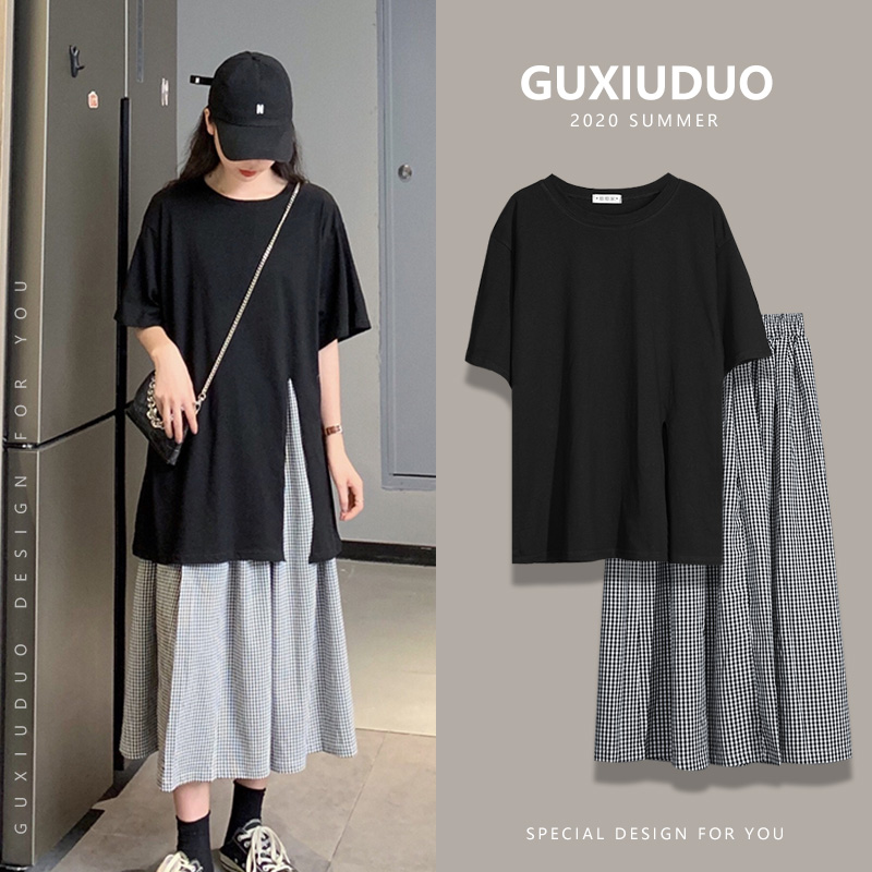 เดรสแขนสั้นมีไซส์L-4XLอก38-47นิ้ว