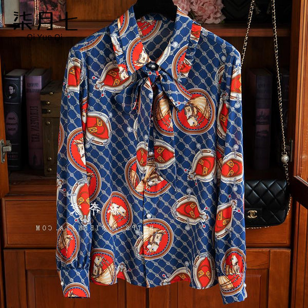เสื้อเชิ้ตลายดอกผู้หญิง เสื้อเชิ้ตสาววัยผู้ใหญ่ ขายเสื้อผ้าแฟชั่นสุภาพสตรีวัยผู้ใหญ่