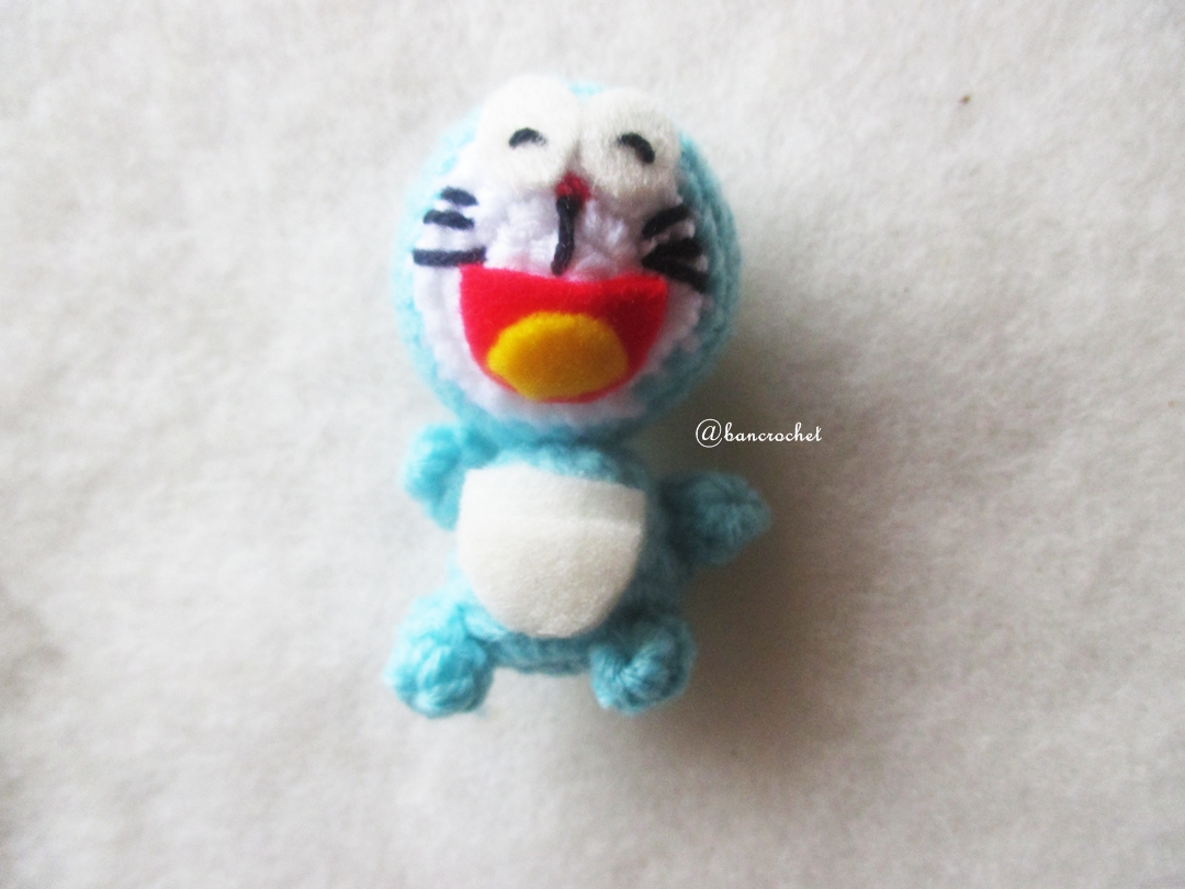 พวงกุญแจโดเรม่อนถัก doraemon amigurumi crochet