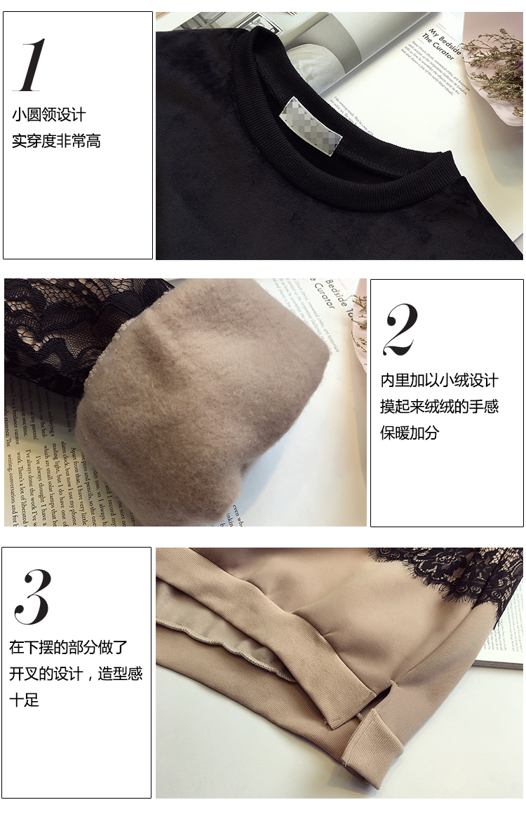 เสื้อแขนยาว ผ้าขนแมวสั้นนุ่นลื่น กับผ้า cotton ด้านในเป็นผ้าสำลีอุ่น น่ารักมากๆค่า