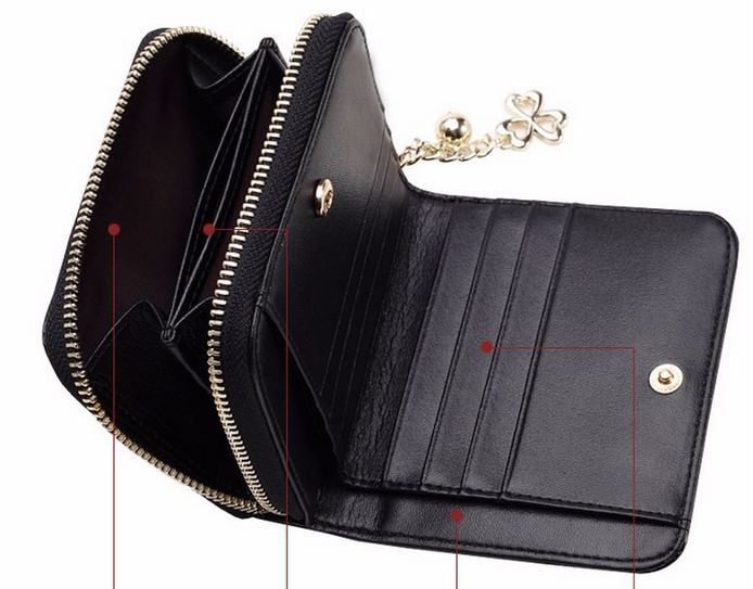 กระเป๋าสตางค์ผู้หญิง ใบสั้น หนังแก้ว หนังเงา สวยหรู กระเป๋าสตางค์ ใบสั้น ซิปรอบ กันเงินหล่น ใส่บัตรได้เยอะ มีช่องแยก ใส่เหรียญ 342479