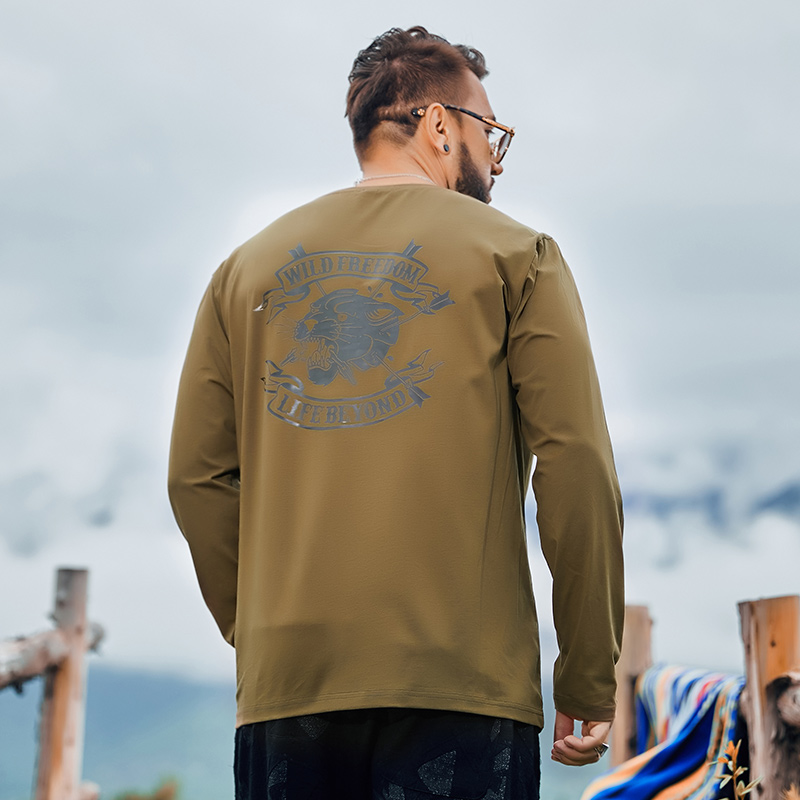 เสื้อยืดผู้ชายอ้วน S-5XL(อกเสื้อ39-51นิ้ว)